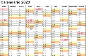 calendario 2023 excel