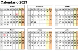 calendario 2023 excel formato 3