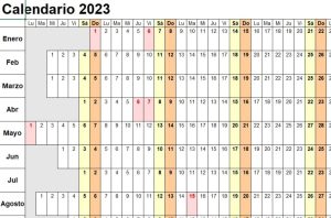calendario 2023 excel formato 7
