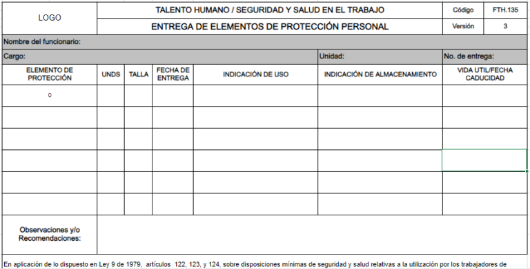 plantilla excel control epp hoja 3
