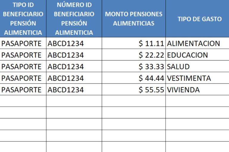 calculo pensiones alimentarias